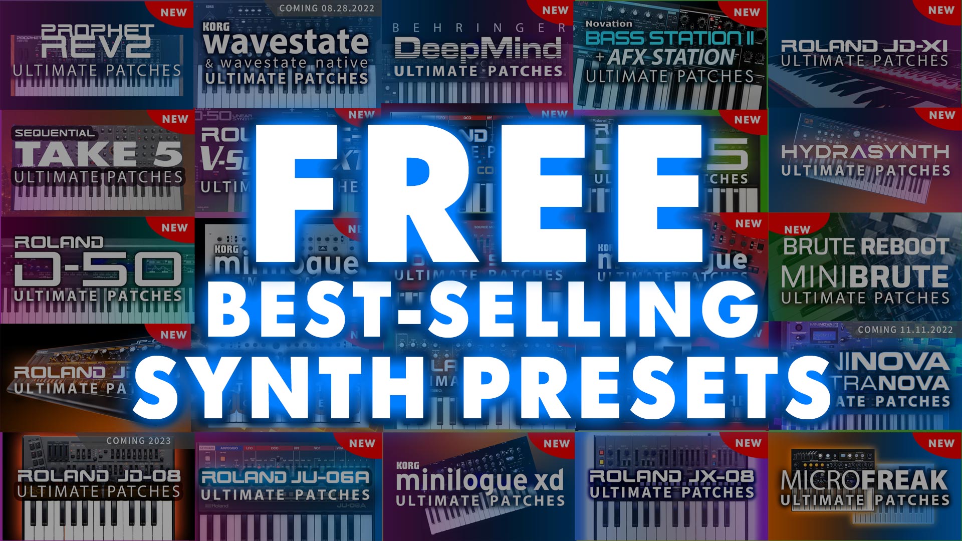 Ultimate Patches is giving away free presets for hardware synthesizers