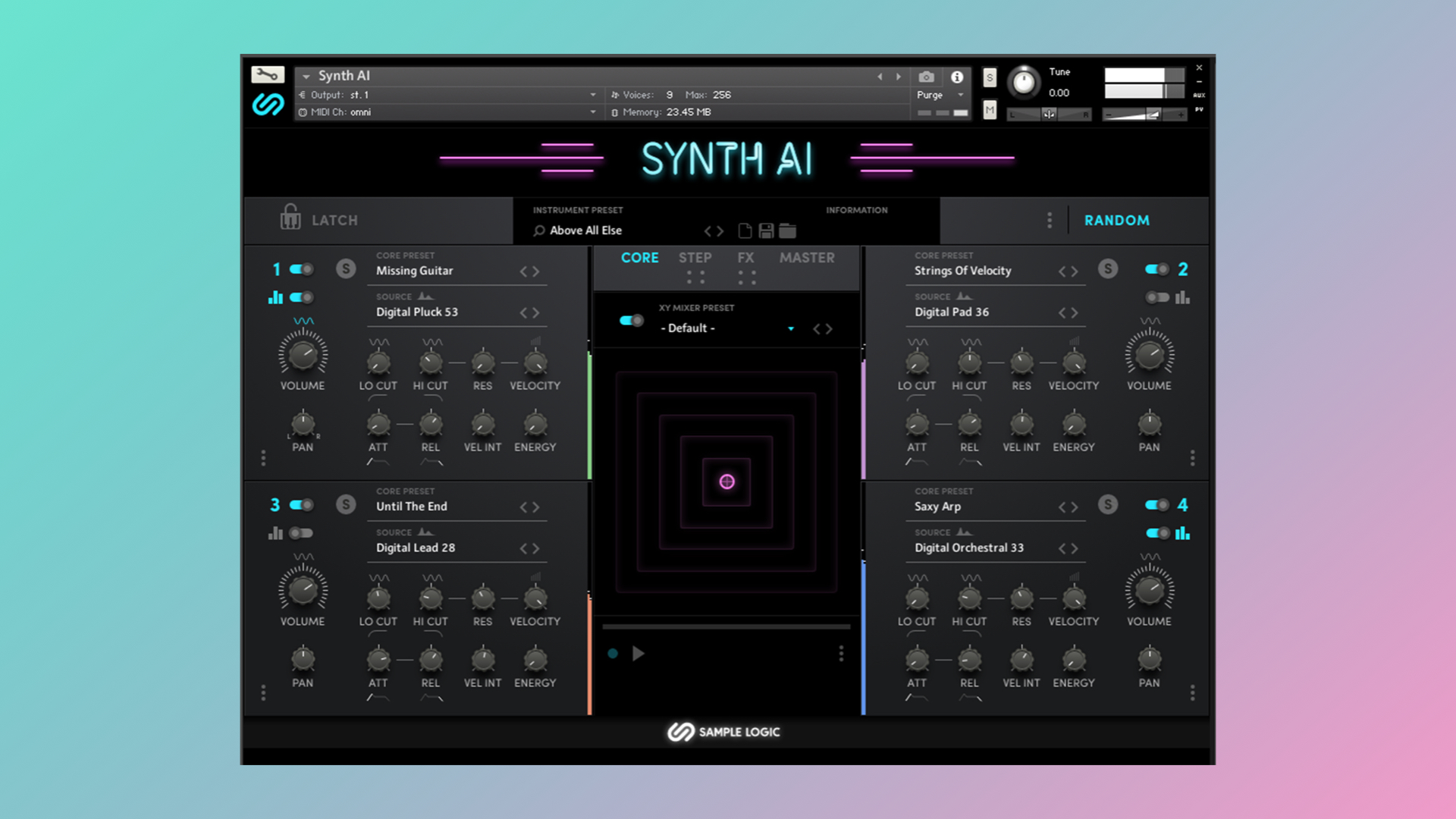 Sample Logic Synth AI .001 SYNTH ANATOMY