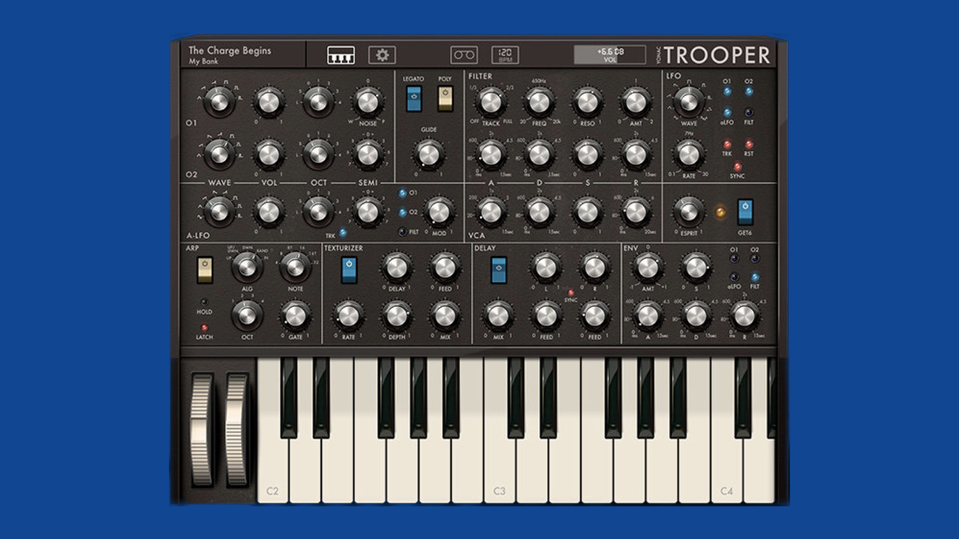 Yonac Trooper, new virtual analog AUv3 Synthesizer for iOS with extra juice