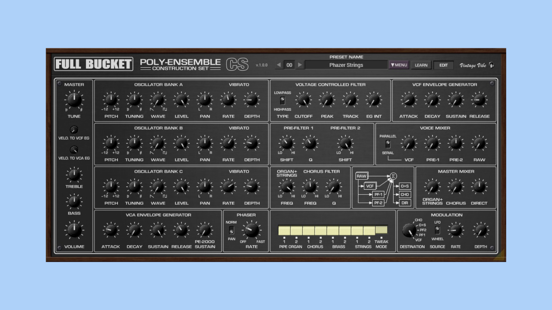 Full Bucket Music PECS, free plugin emulates the PE2000 Synthesizer