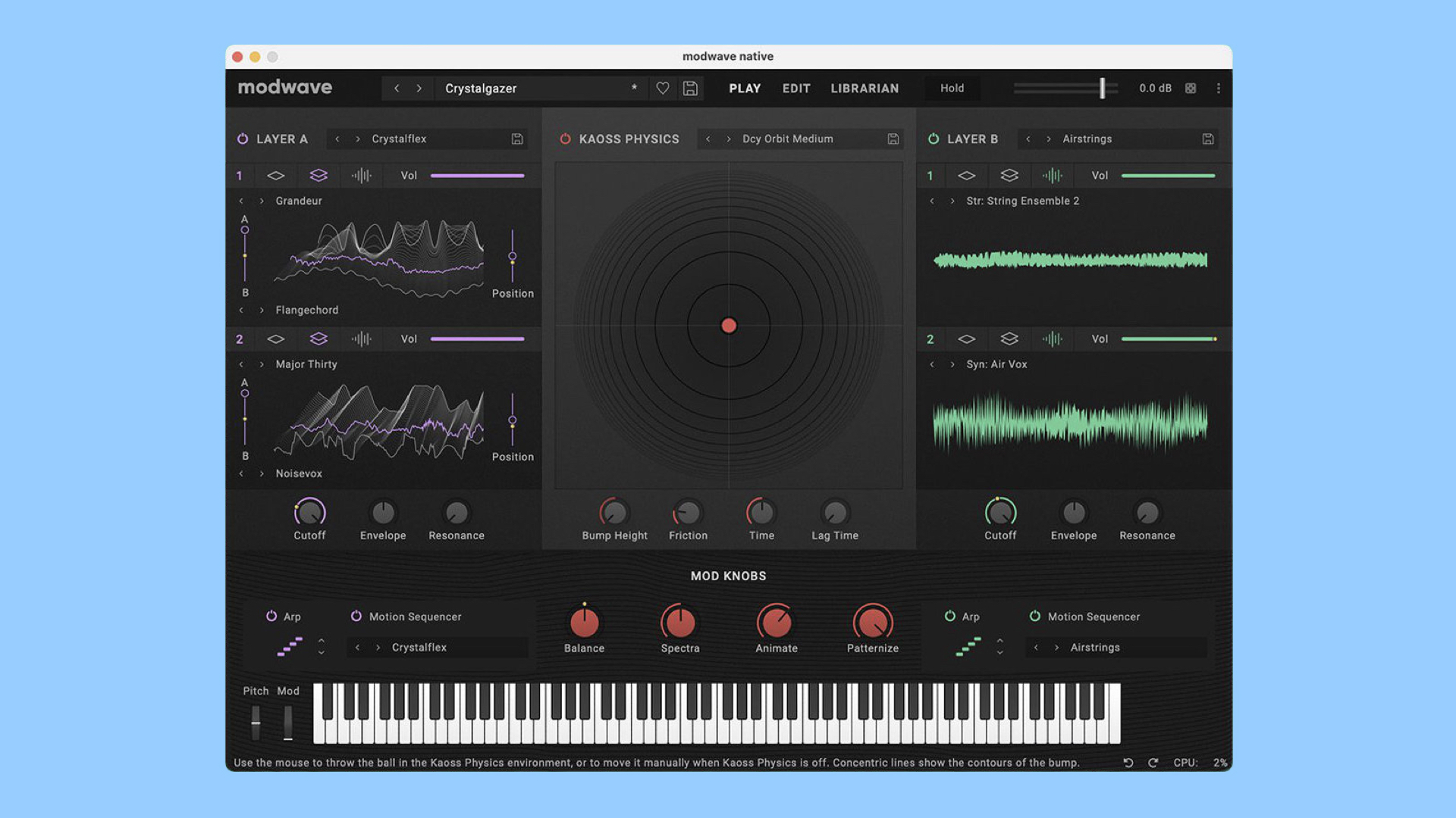 turns its modwave wavetable Synthesizer in a native plugin