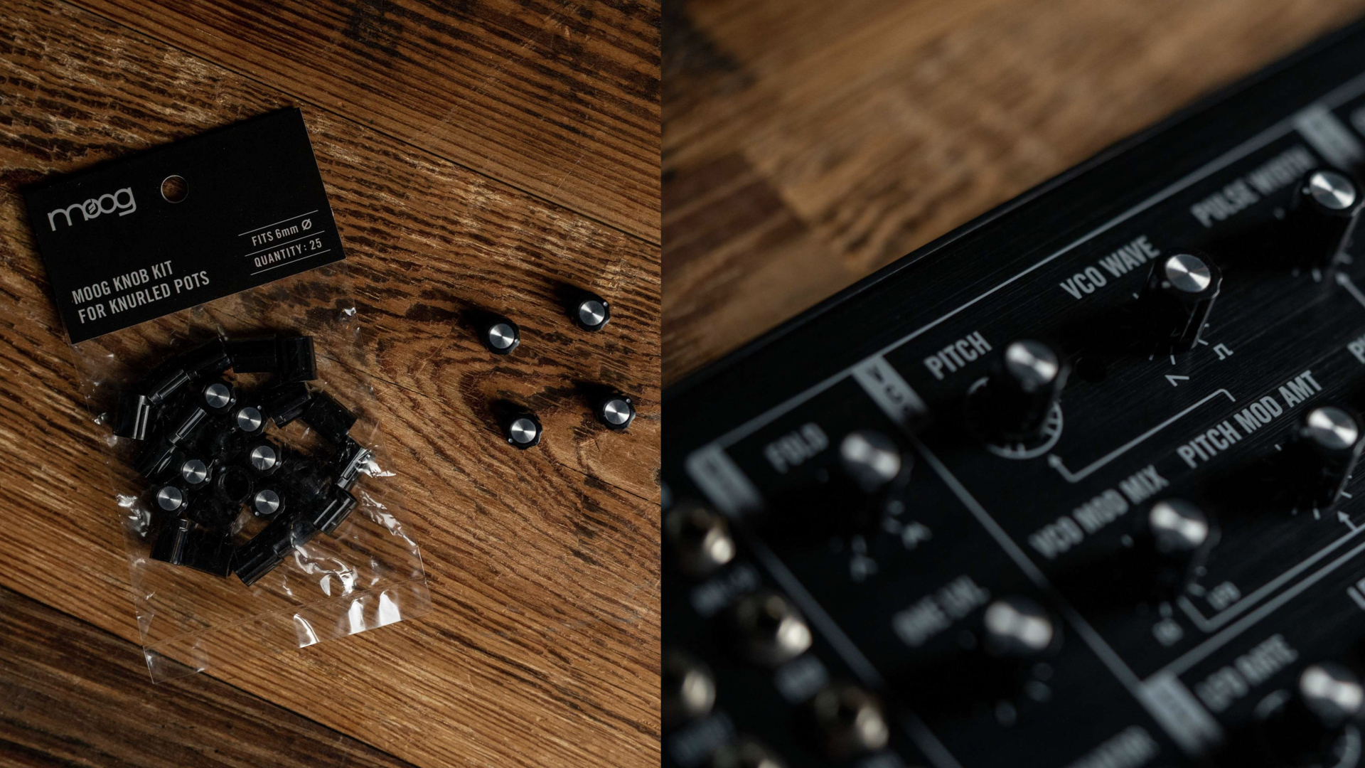 Moog Knob Kit, new customdesigned knobs for Moog semimodular synths