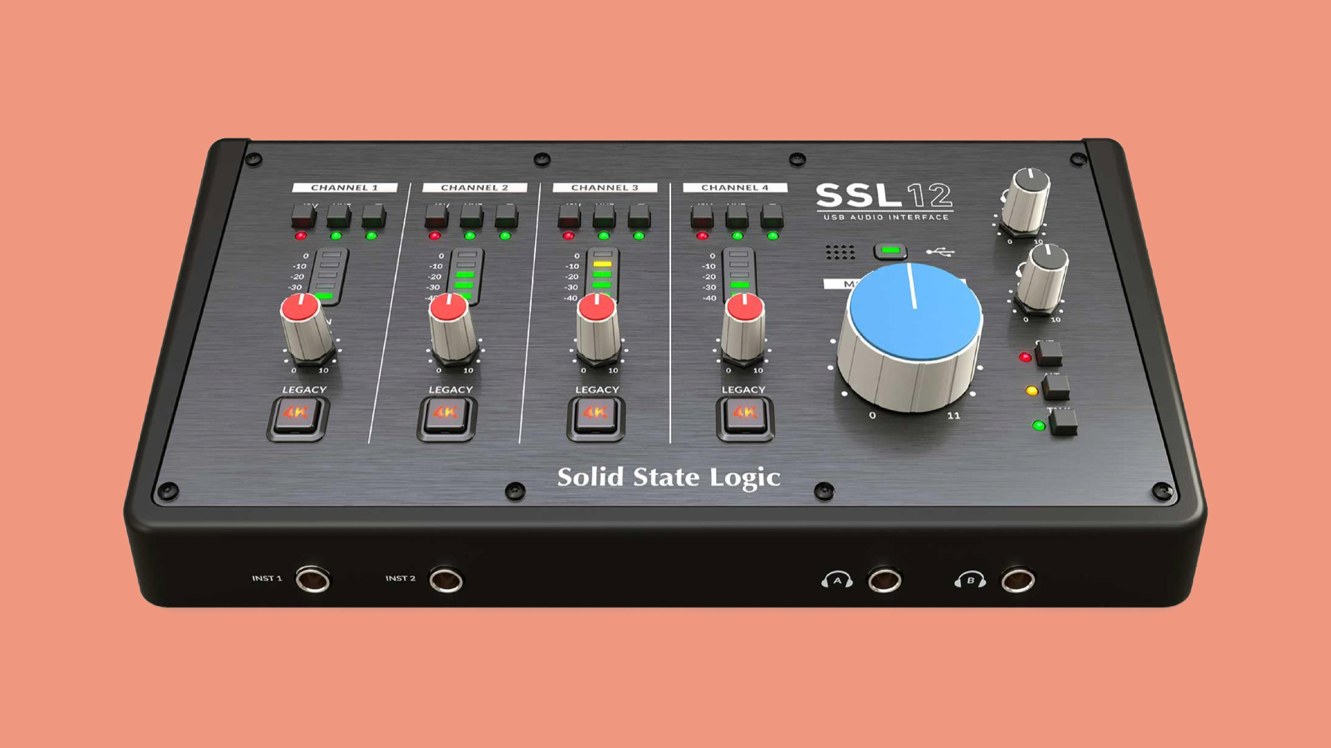 SSL 12, new 12in/8out USB audio interface with 32bit converters