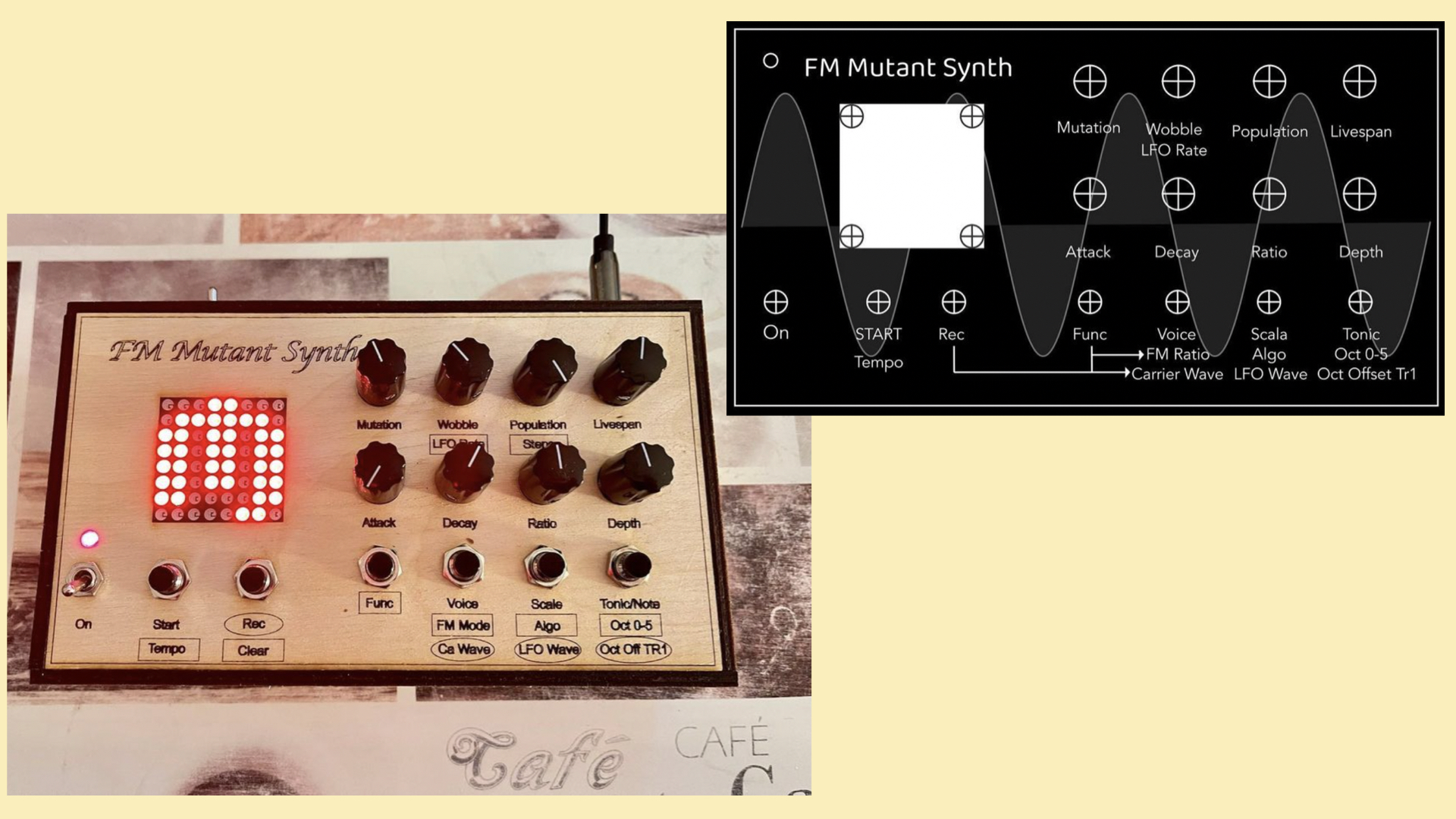 Synth Project FM Mutant Synth with FM synthesis and sequencer