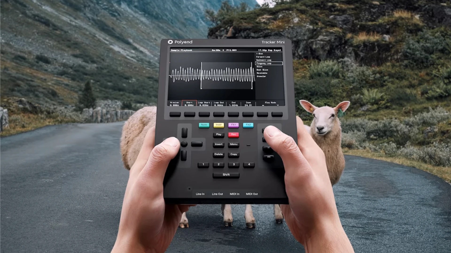 Polyend Tracker Mini, the handheld version of the Tracker for NAMM 2023