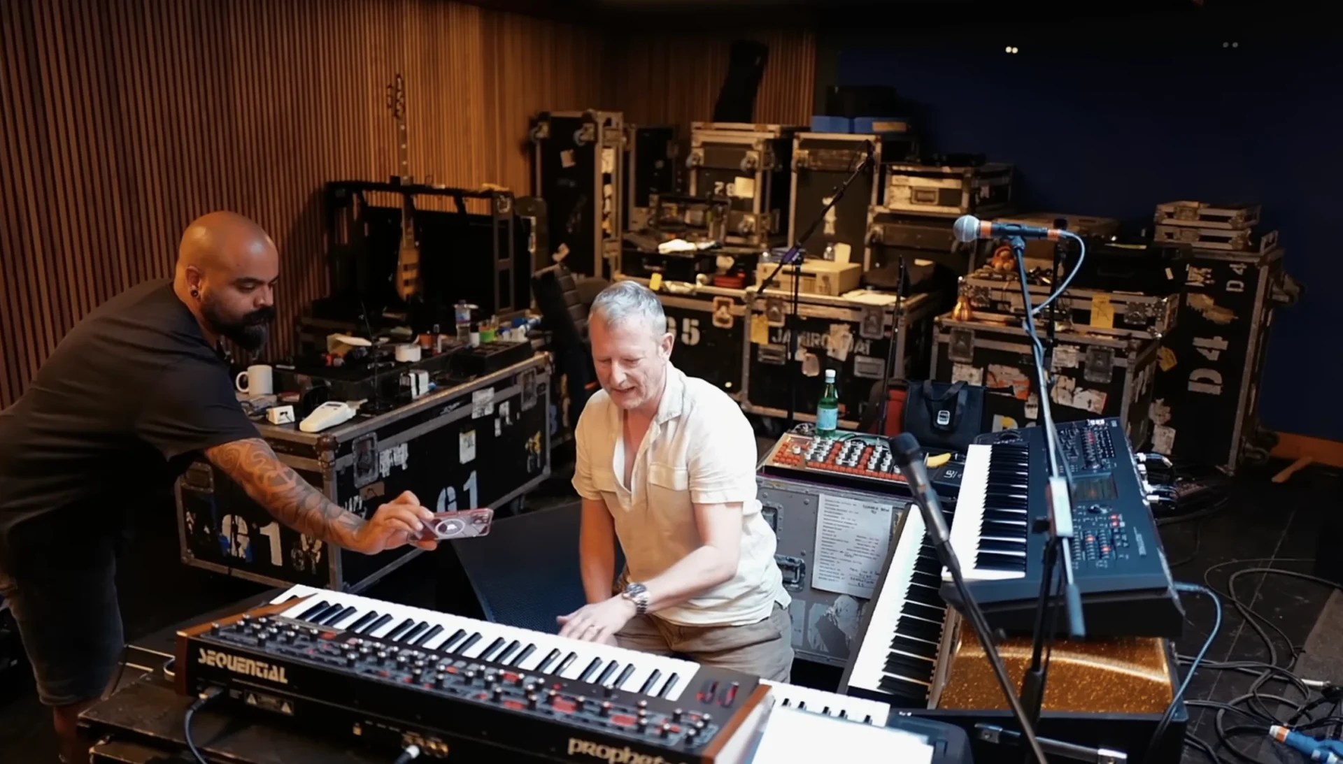 Jamiroquai live synth and keyboard rig tour with Matt Johnson