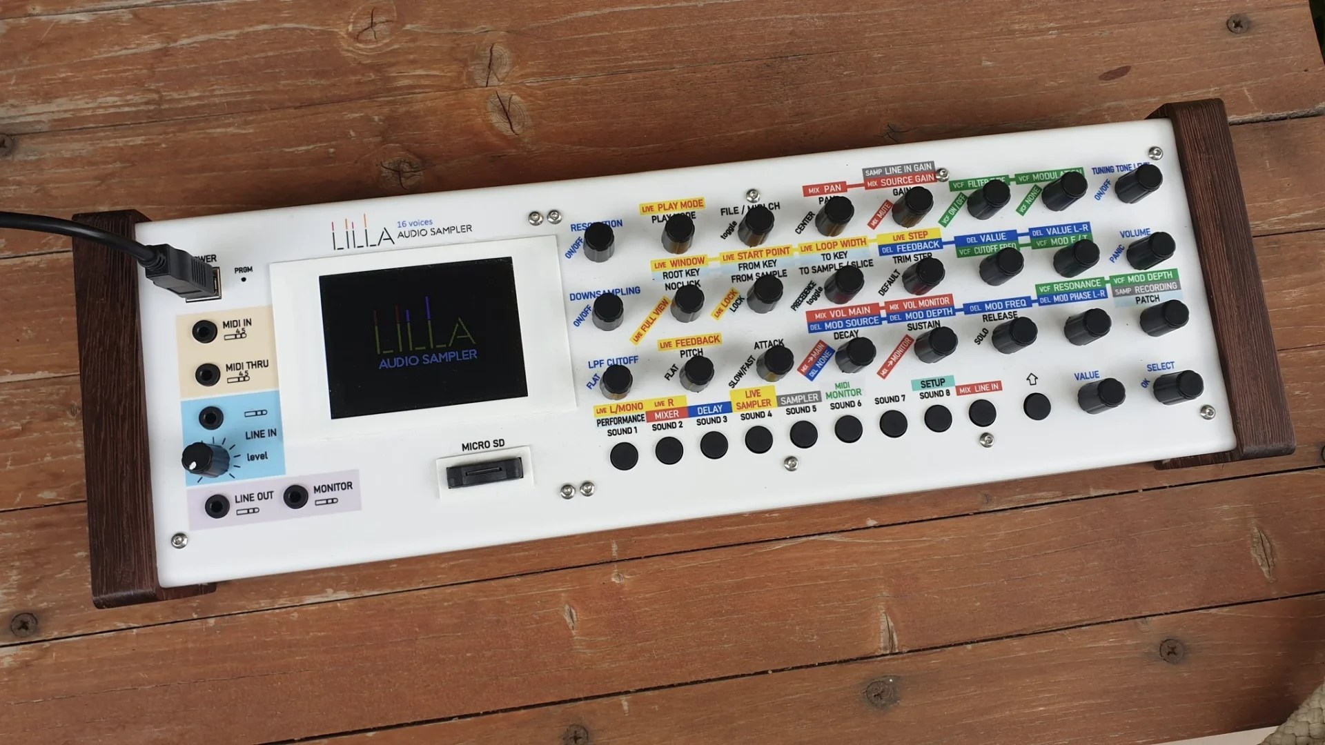 LILLA is a Teensybased desktop multitimbral polyphonic sampler