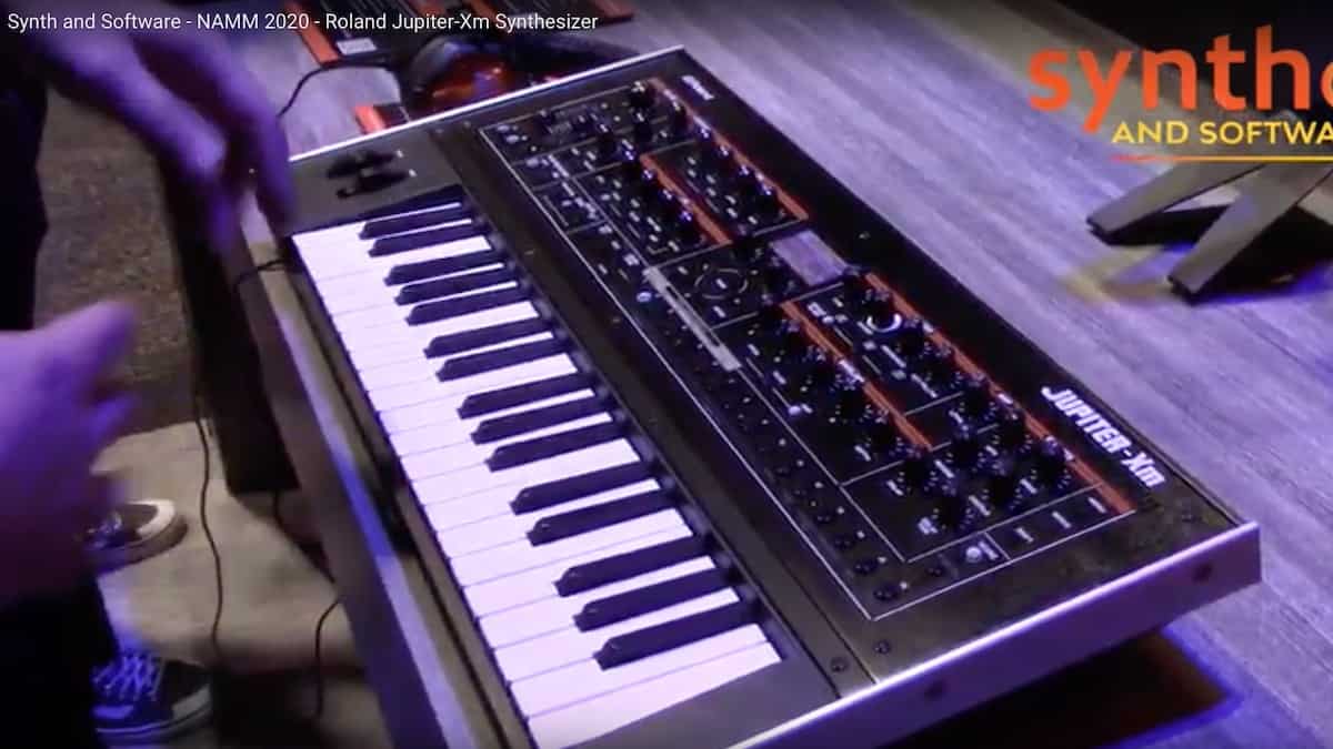 Roland JupiterXm Synthesizer Winter NAMM 2020 Synth and Software
