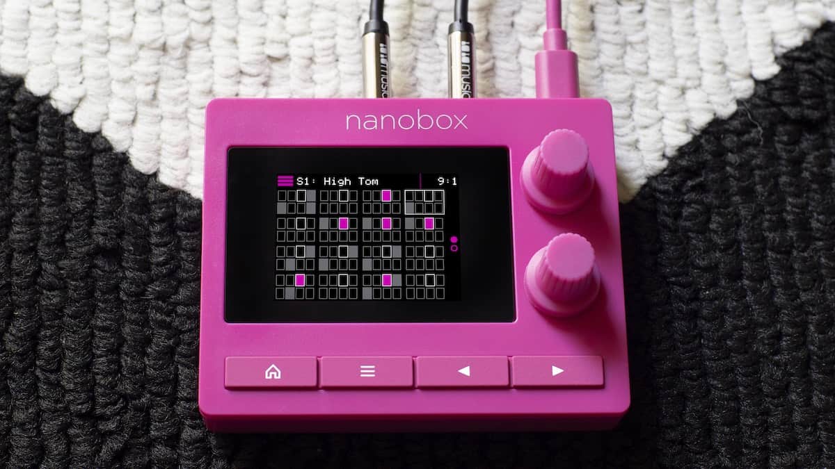 1010music's Razzmatazz Groovebox Portable Beatbox/Drum Machine is Pink
