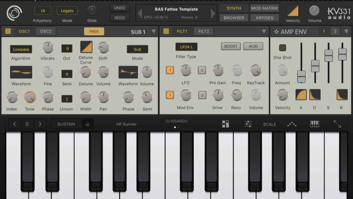 KV331 Audio SynthMaster One iOS Synth App Giveaway Synth and Software