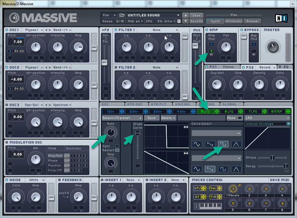 Learn how to make a rising synth sound with Massive.