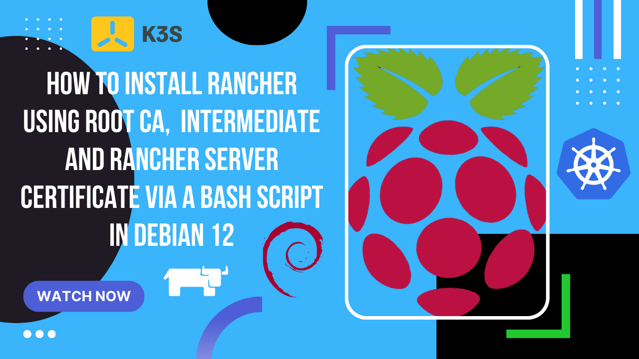 How to install Rancher using Root CA, intermediate and Rancher server certificate via a Bash
