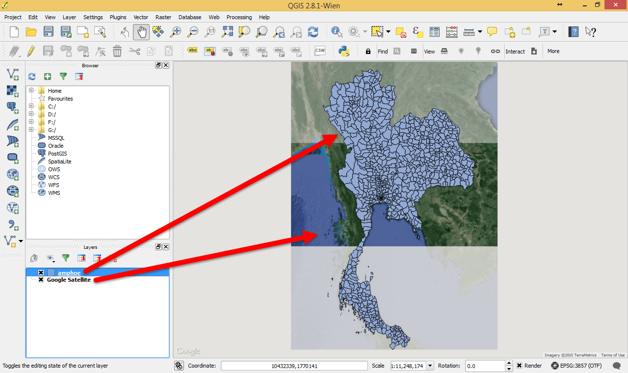 การติดตั้ง (OpenLayers Plugin) Google Satellite บน QGIS CoP PSU IT Blog