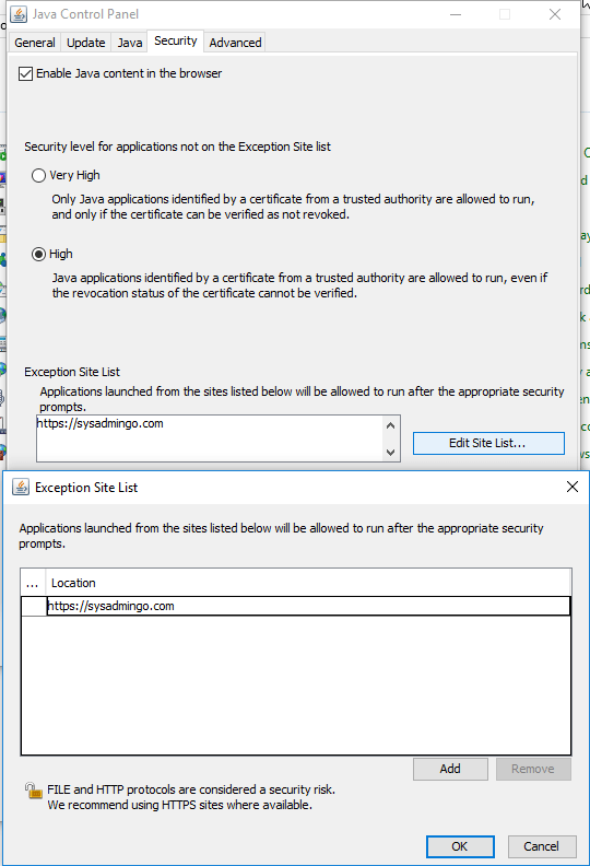 Java Exception List Datei verteilen sysadminGO