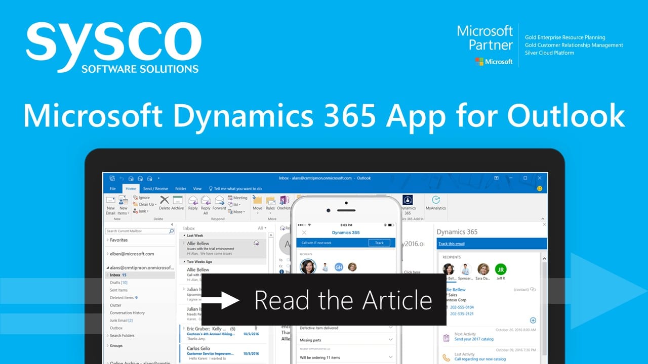 Set up and customize Dynamics 365 App for Outlook