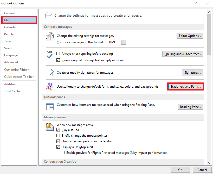 Body of Email not Showing in Outlook 2019, 2016, 2013