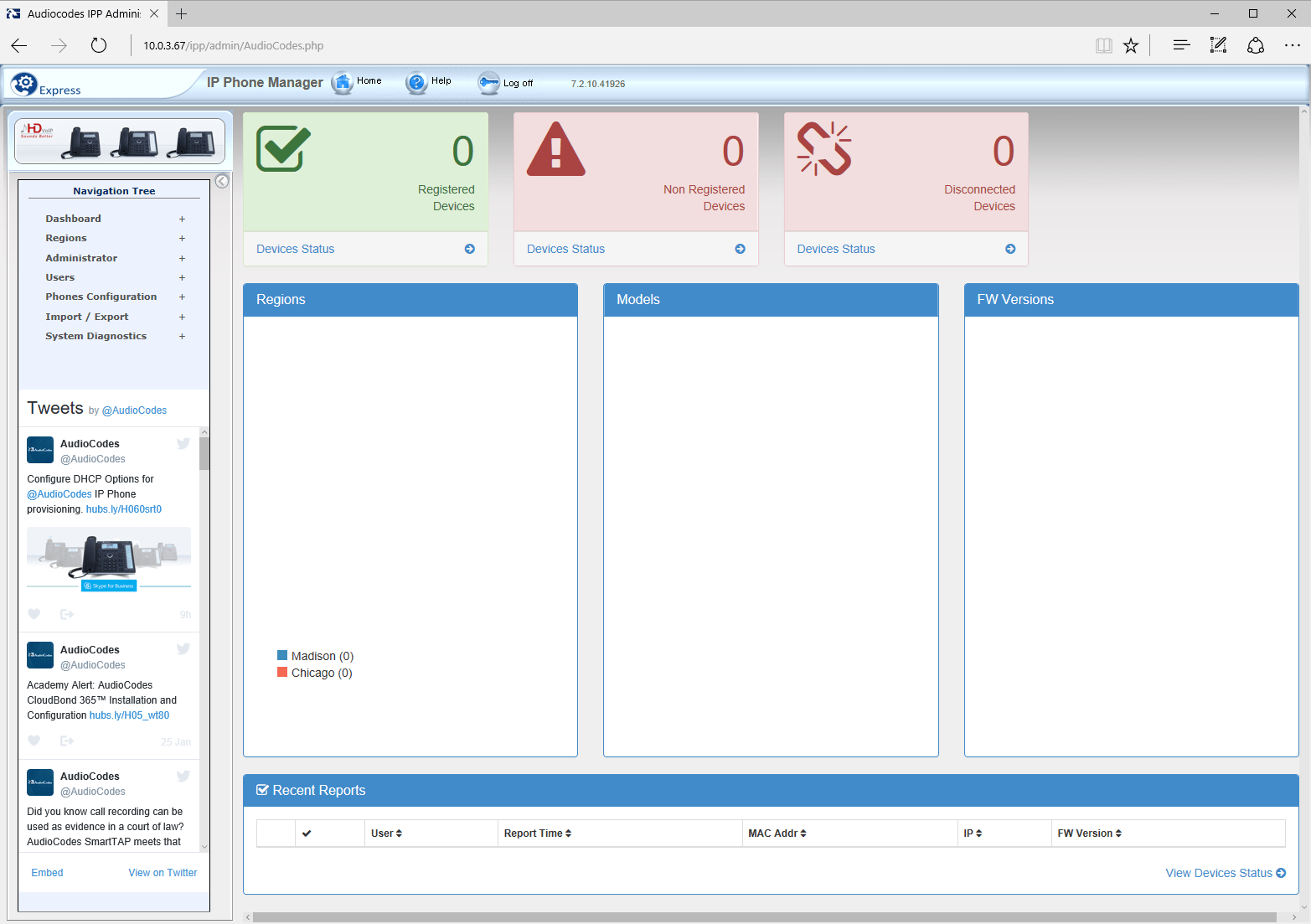Getting started with AudioCodes IP Phone Manager Express