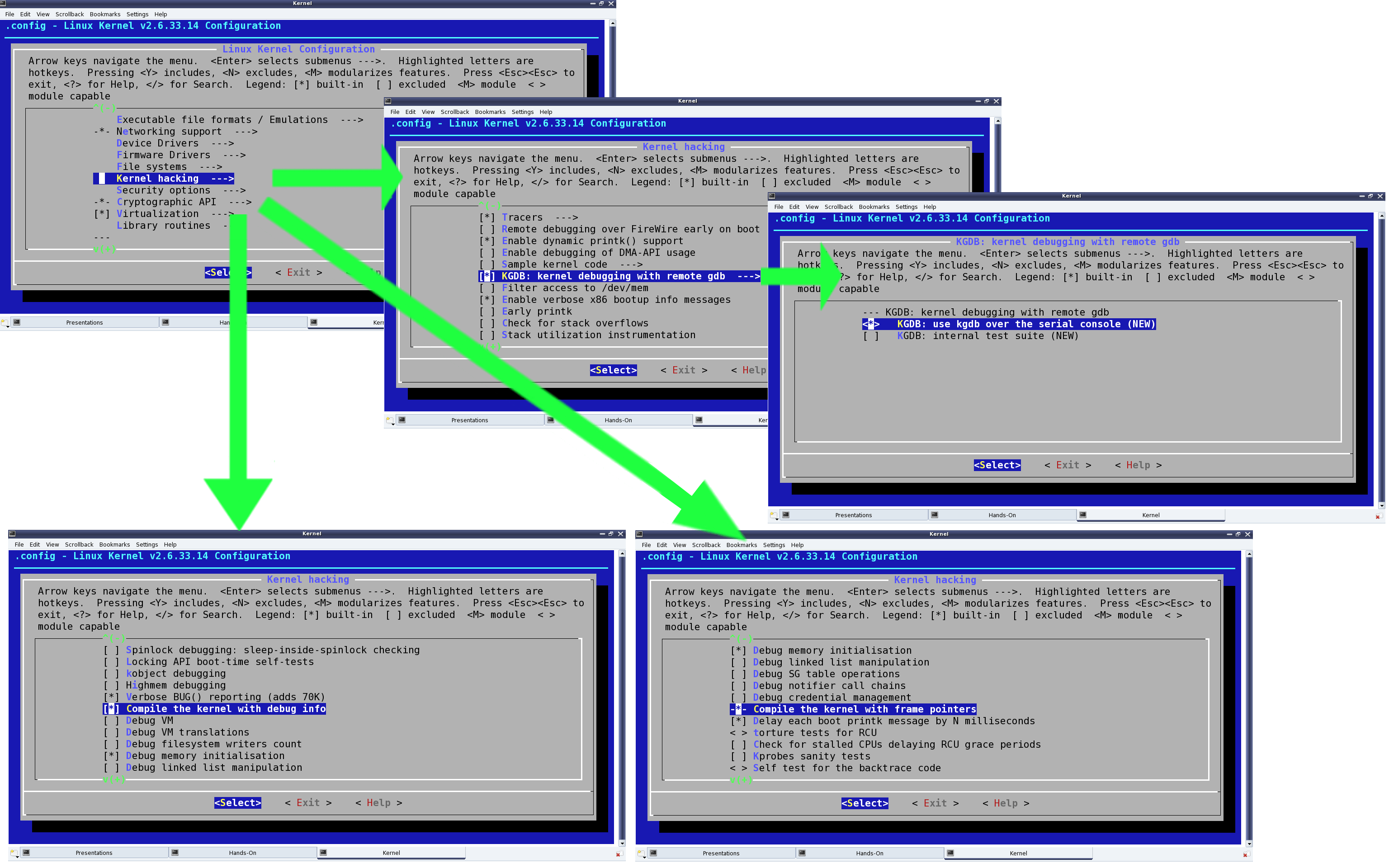 Kernel Space Debuggers in Linux Playing with Systems