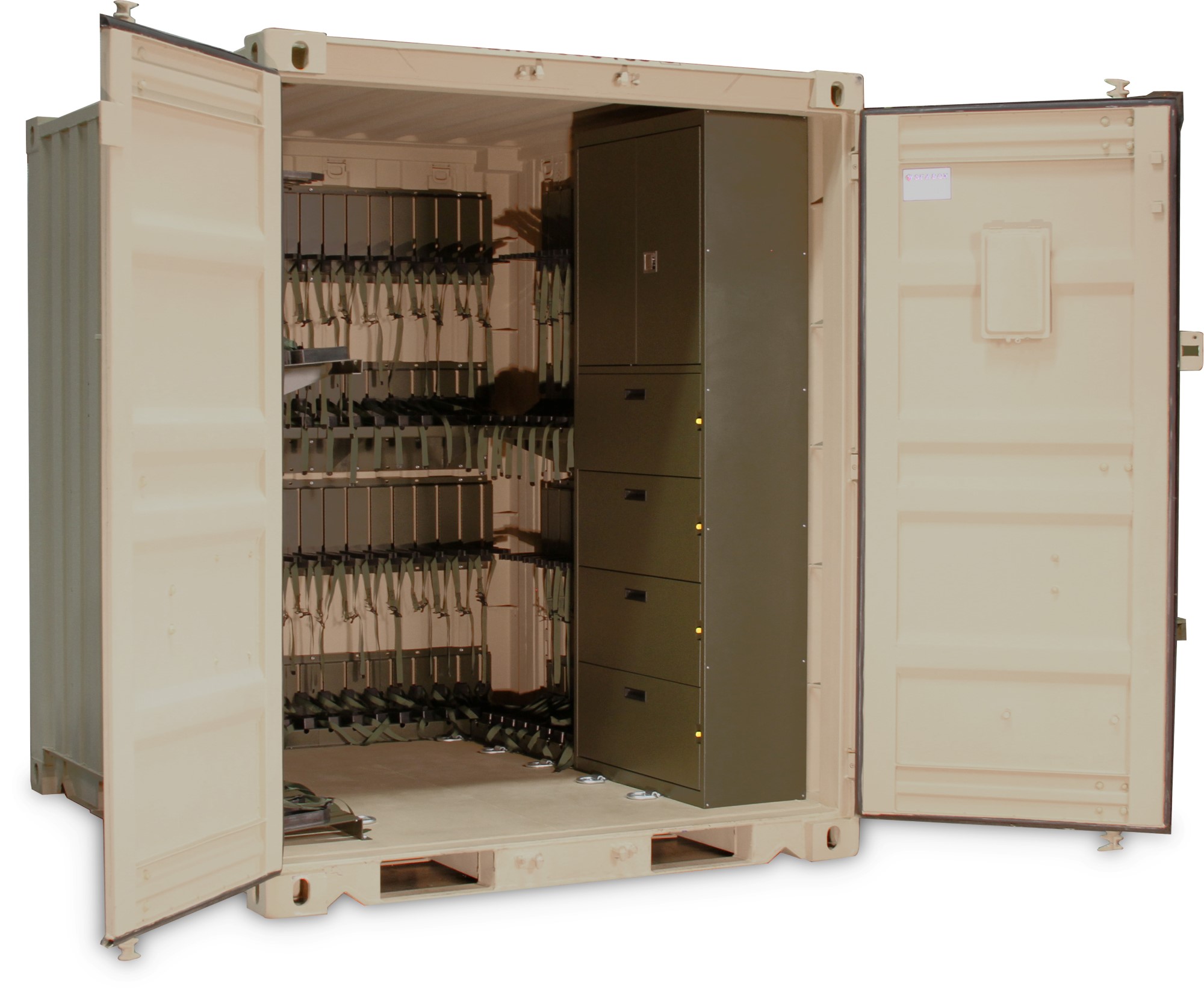 SYSTEMCENTER Spacesaver weapons racks and weapons