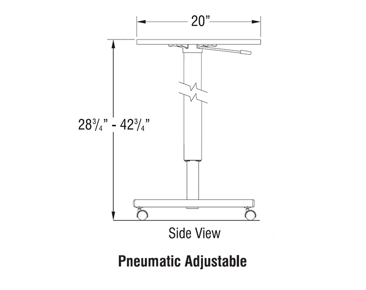 KI Ruckus Mobile Height Adjustable Lectern SYSTEMCENTER