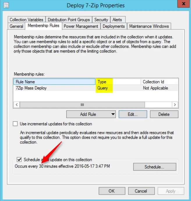 How to use SCCM Dynamic Queries in your Deployment Collections