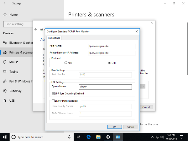 systems Help / Printing Windows