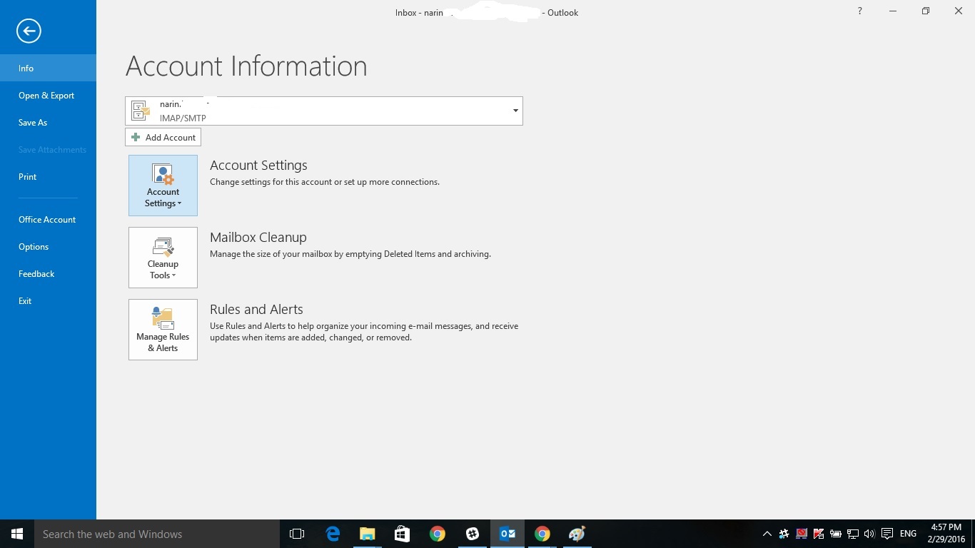 Compact Data File Outlook 2016