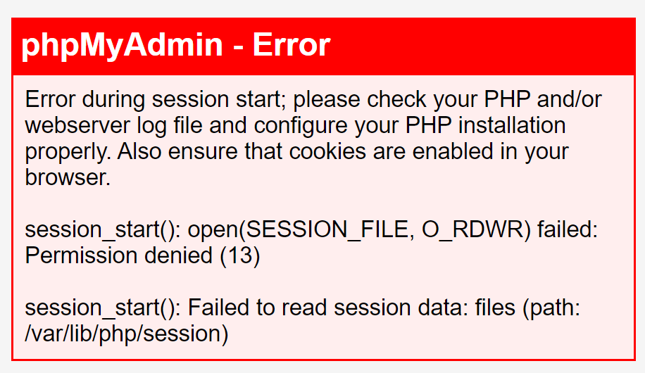 3 Bước fix lỗi session_start() Failed to read session data; files