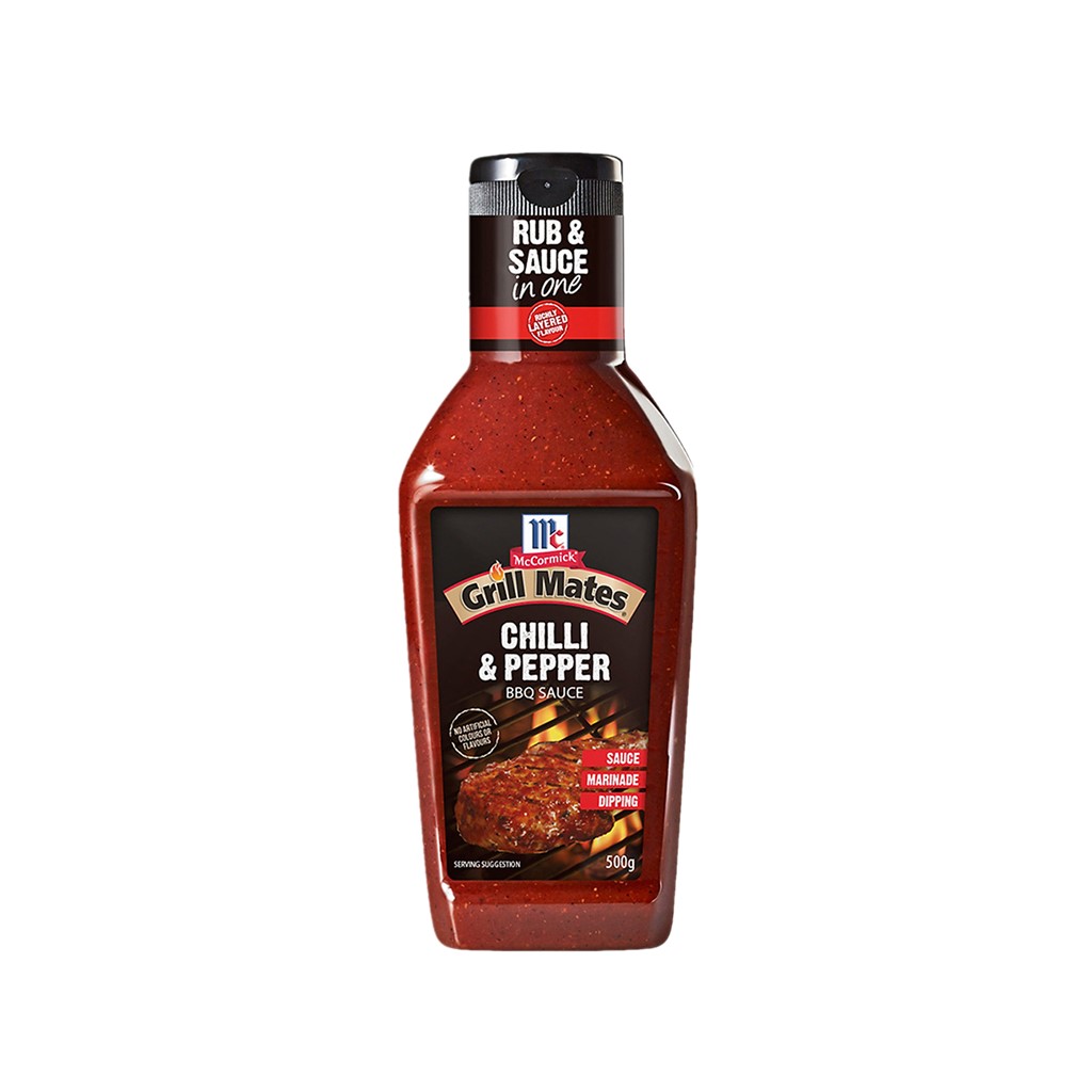 McCormick Grill Mates Chilli and Pepper BBQ Sauce 500g Sysu