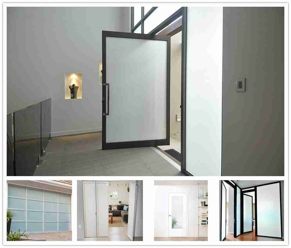 Super Soundproofing 4+4mm 5+5mm 6+6mm White Laminated Glass Door Price Shenzhen Dragon Glass