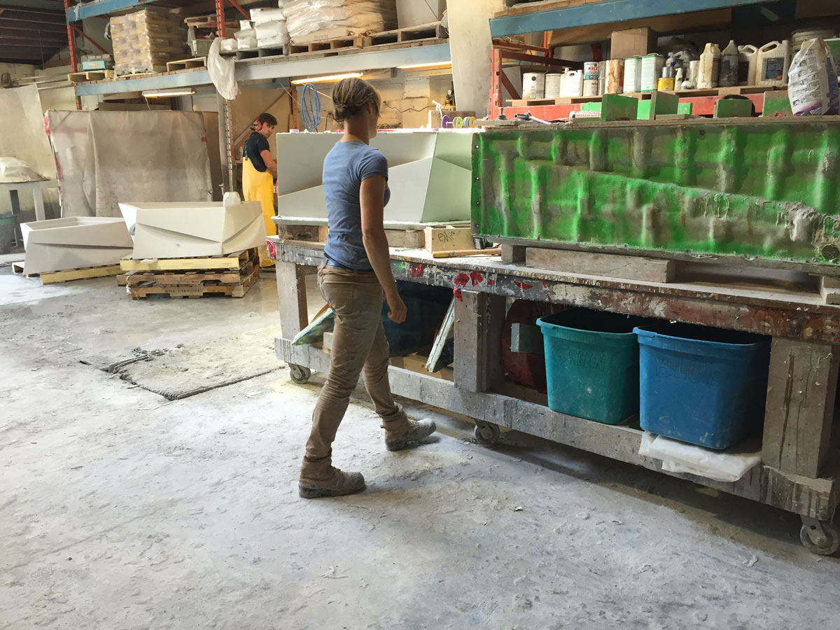 UHPC ductal benches Edmonton Alberta Szolyd Concrete Corp