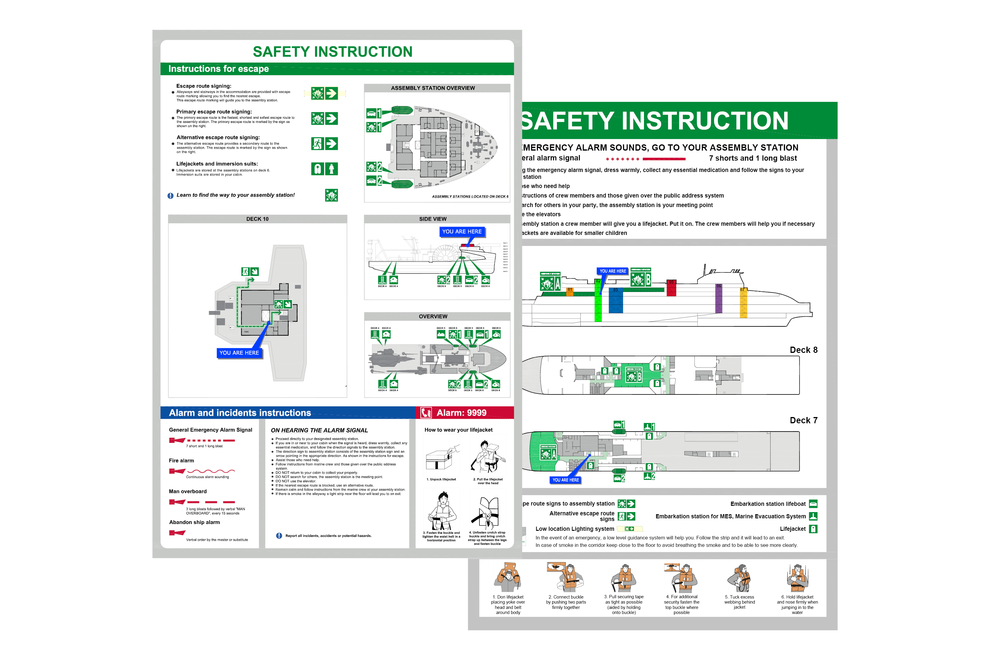Safety Instruction Signs TISS