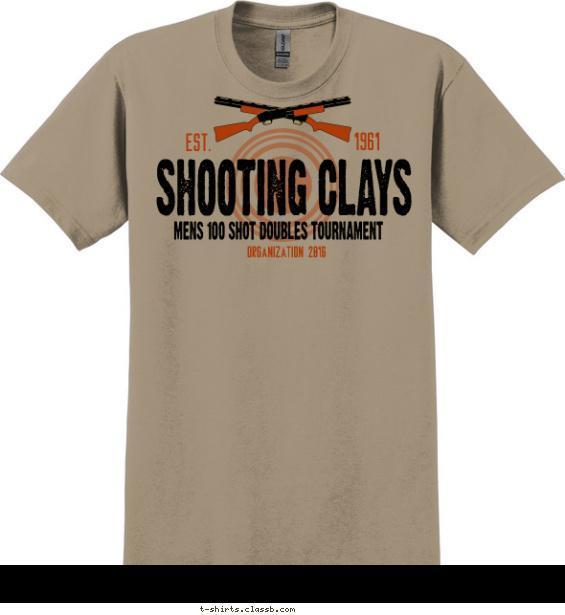 Shooting Clay Tournament Design » SP6025 SP6025 Crossed Shotguns