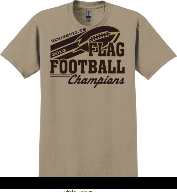 Football Design » SP1117 Flag Football 3 stripe Champions