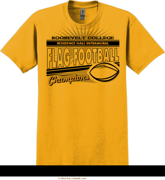 Football Design » SP1118 Residence Hall Flag Football Champs