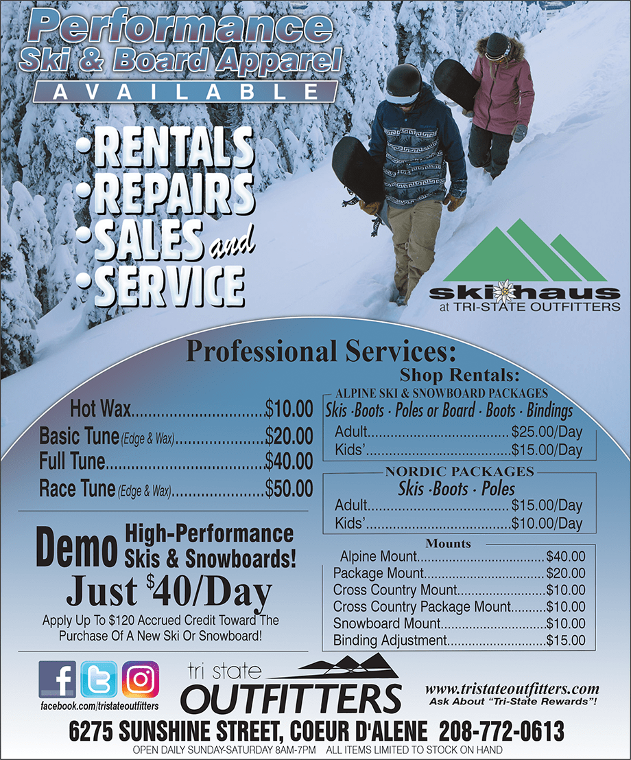 CDA The Ski Haus at TriState Outfitters TriState Outfitters