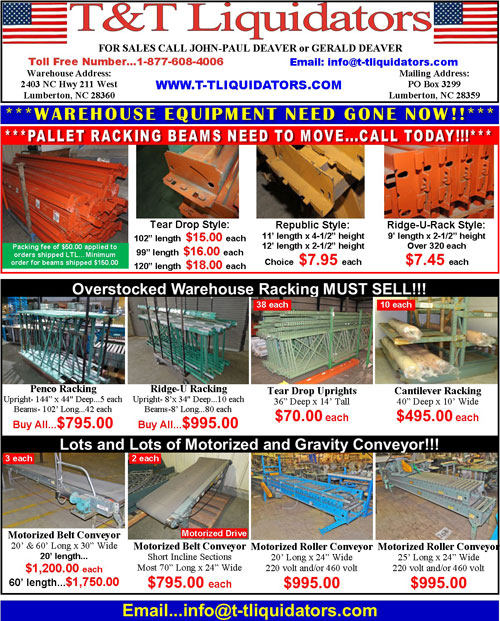 Current Liquidations and Inventory Sales Flyer