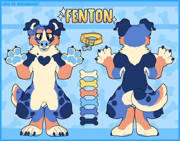 Fenton Fursuit Ref Sheet by GriffinNugget Fur Affinity