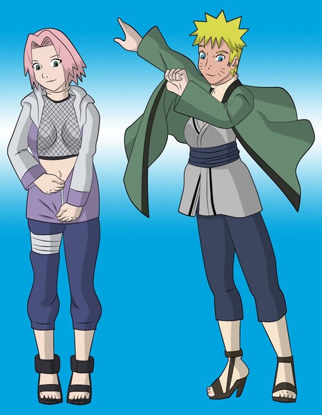 Naruto and Sakura masking 3 by Vytz Fur Affinity [dot] net