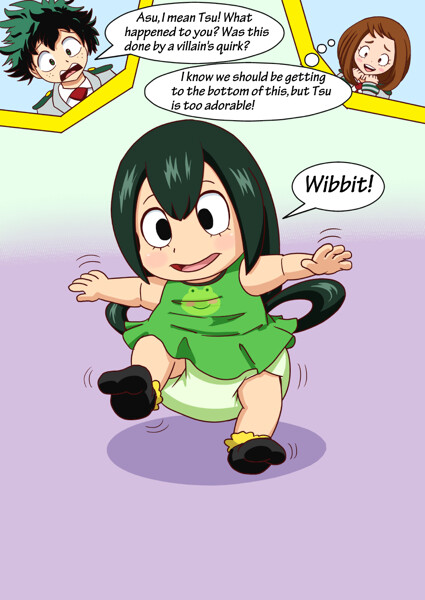 Baby Tsuyu by ArtieCanvas Fur Affinity [dot] net