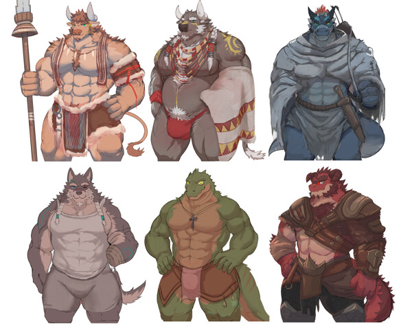 Npc Sprites in Tavern of Spear by fdcaro Fur Affinity [dot] net