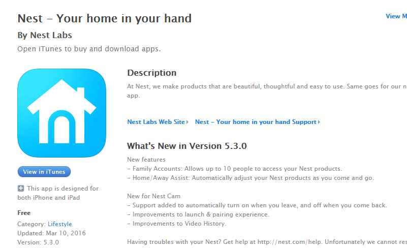 Nest Cam Home/Away Assist 기능추가