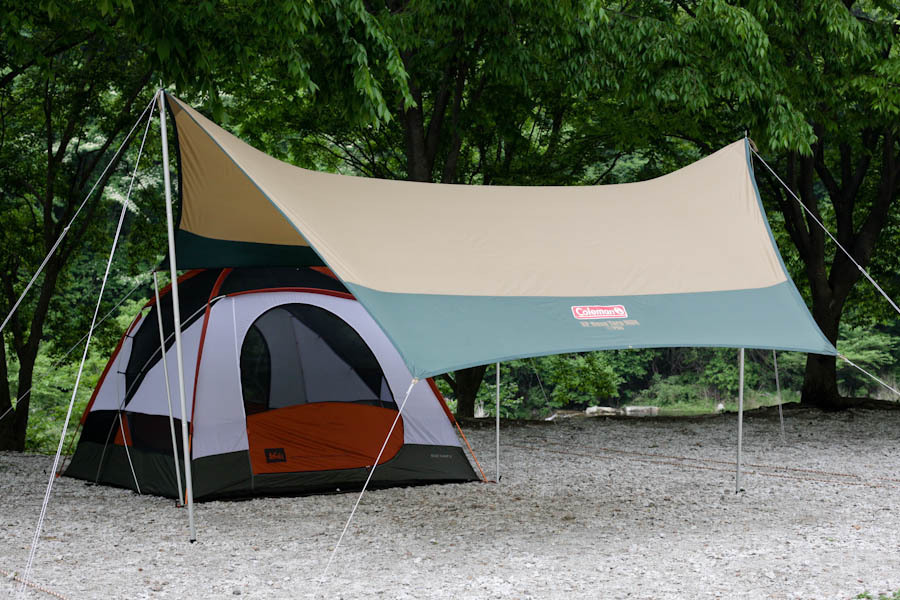 필름이야기 REI Base Camp 6 Tent + 콜맨 XP 헥사 타프 / MDX