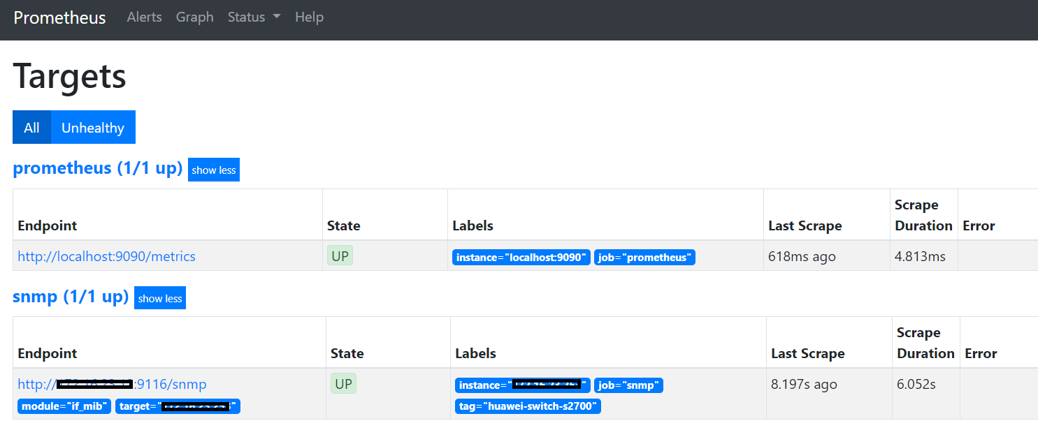 Prometheussnmp_export部署 aLong