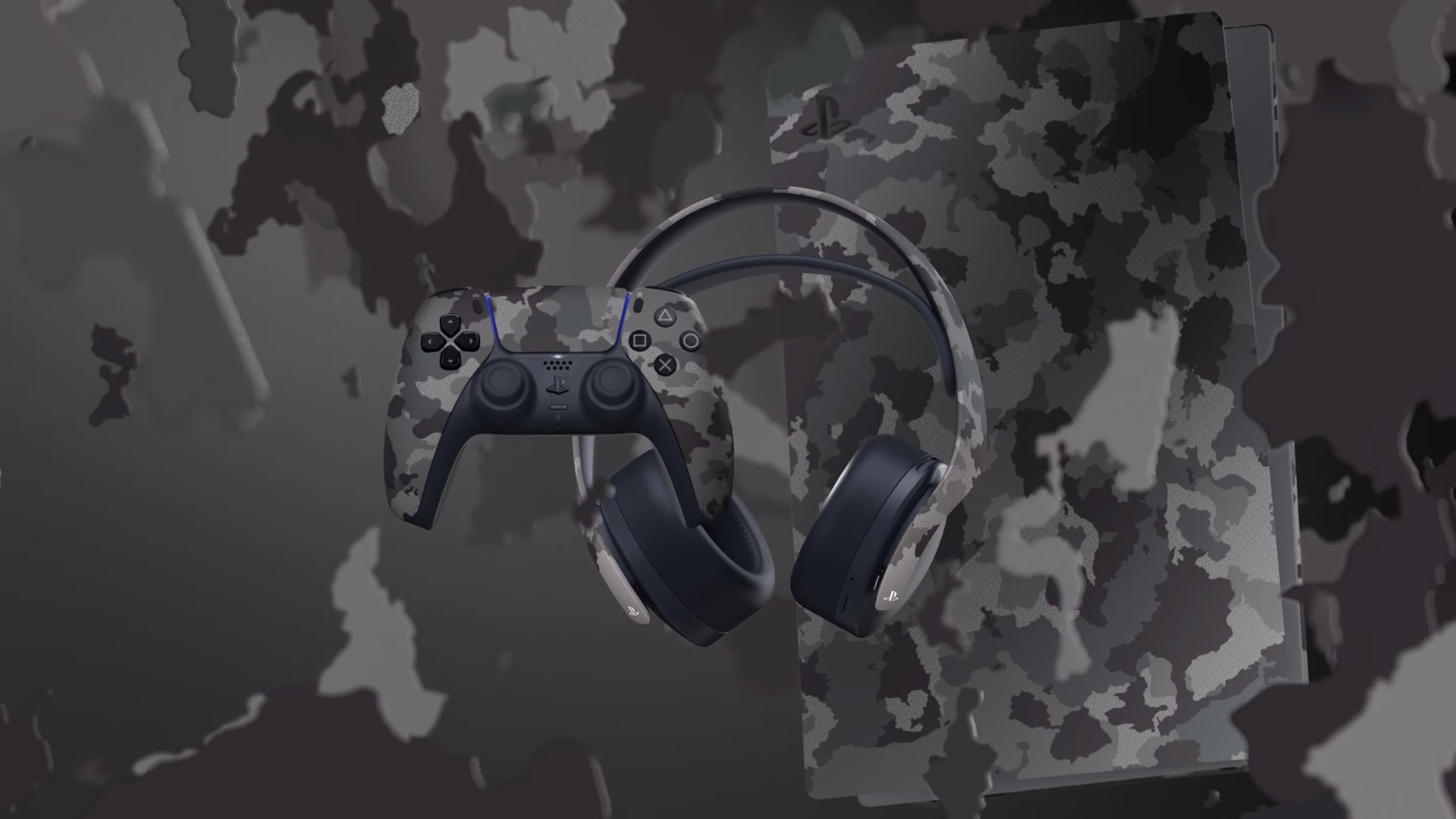Novo visual PS5 Gray Camouflage é anunciado com nova cor e acessórios