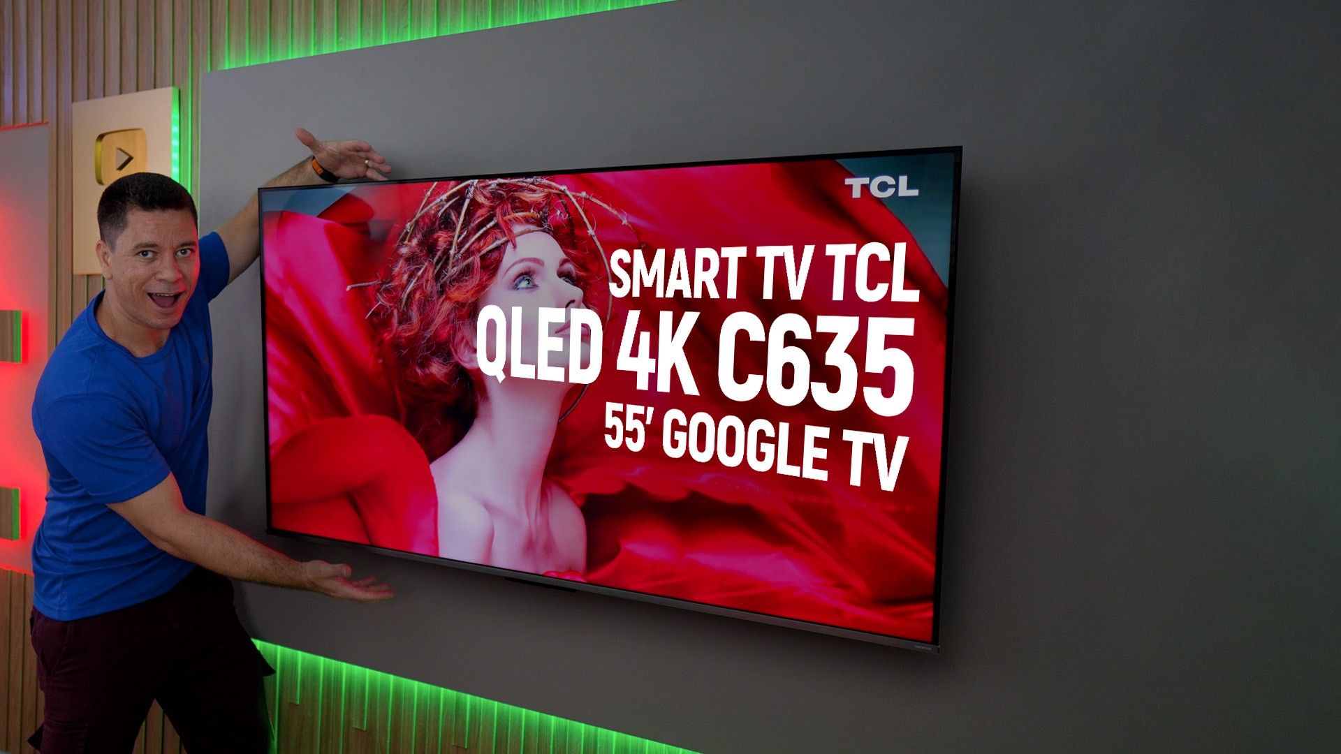TCL C635 combinação entre QLED e Google TV no mesmo produto Análise