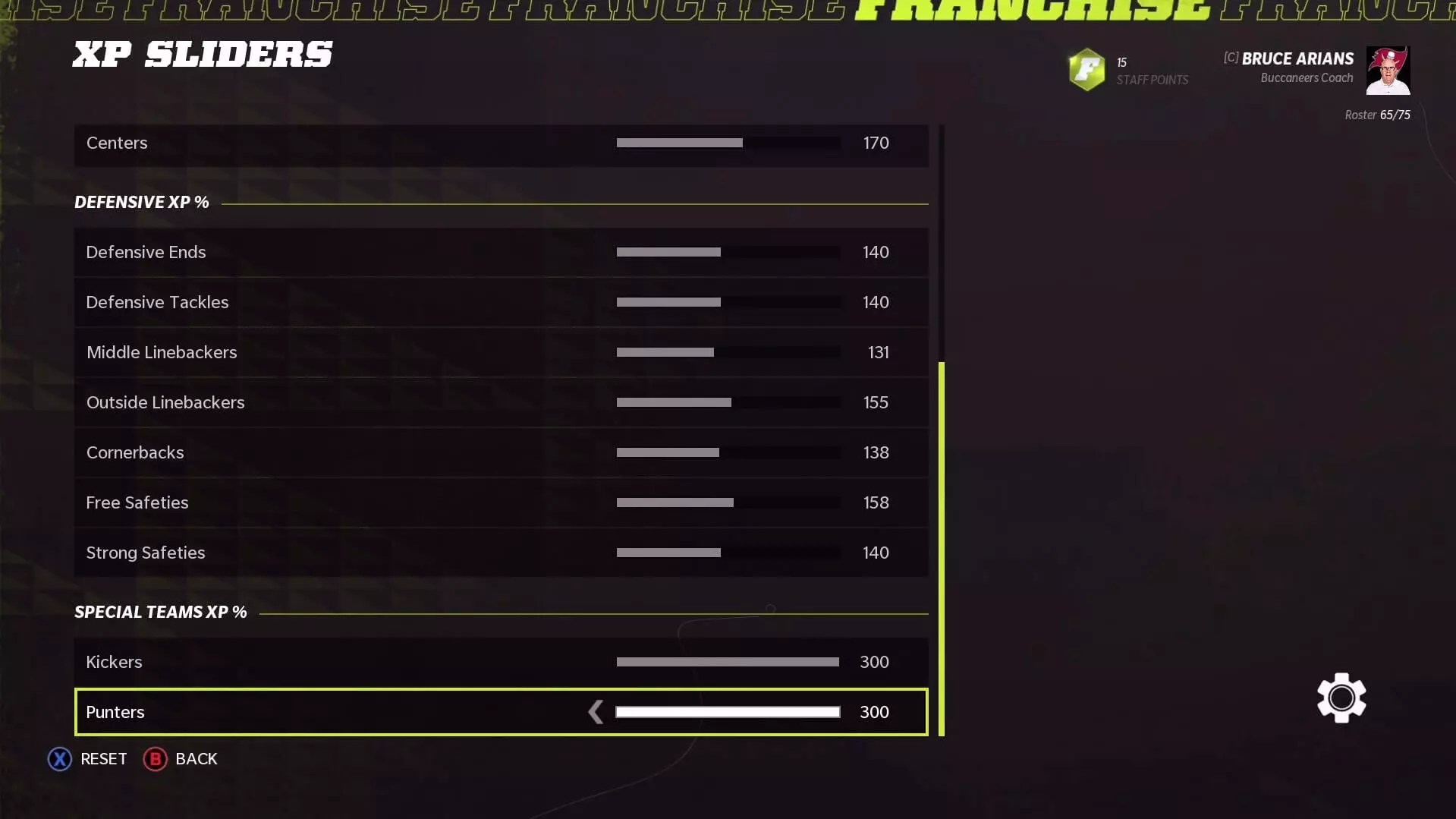 The Most Realistic XP Sliders/Settings in Madden 22 T4G Sports
