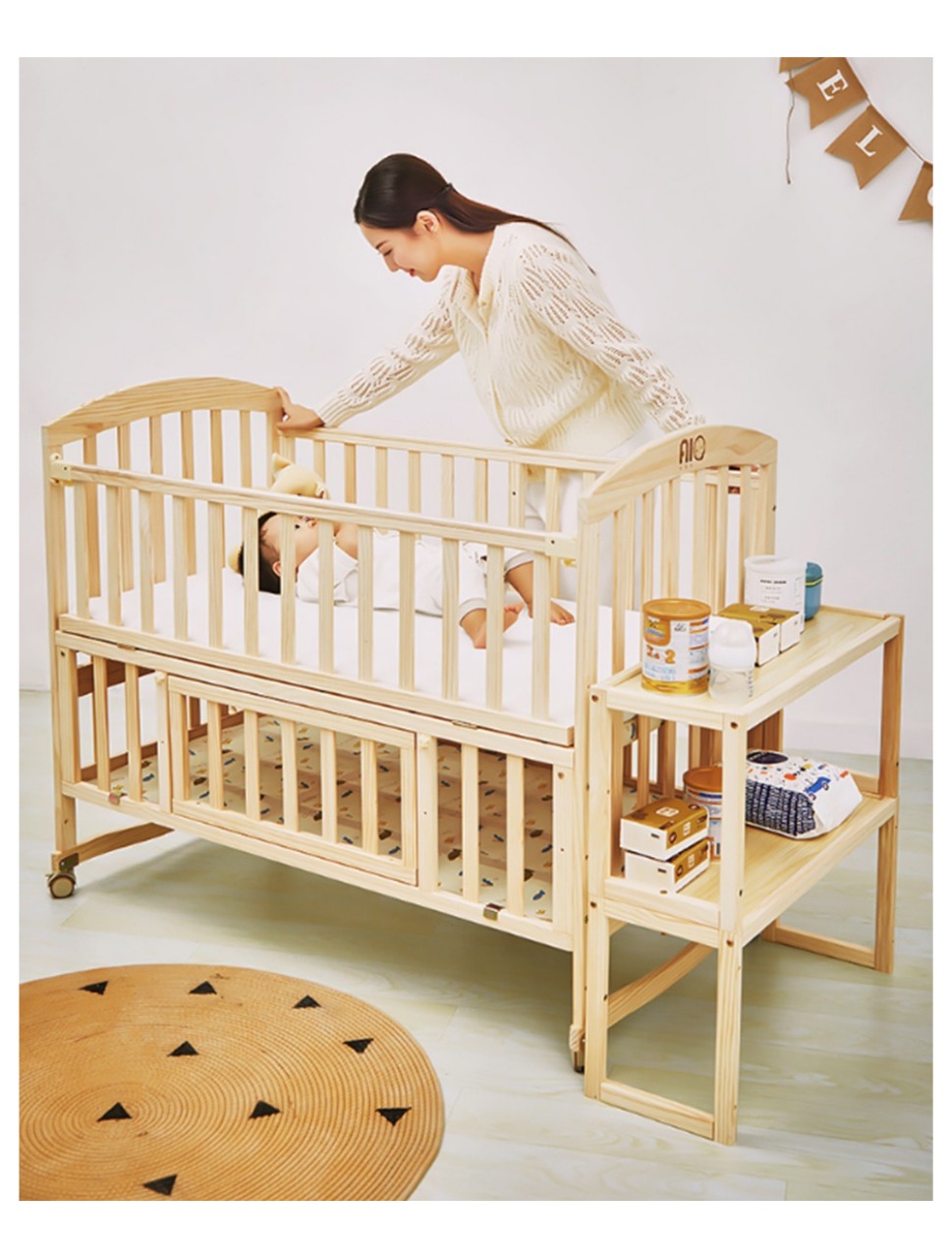 MQ WBB 716 BABY COT (NATURAL) 0242598 No.1 Branded Toys Store on lowest price 100 original toys