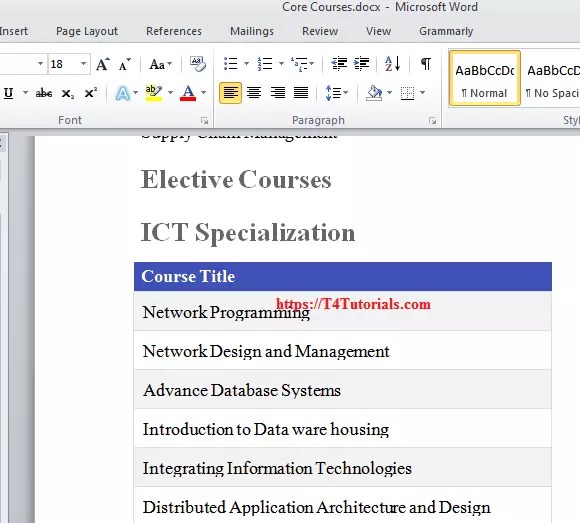How to Remove Table form Text in Microsoft Word