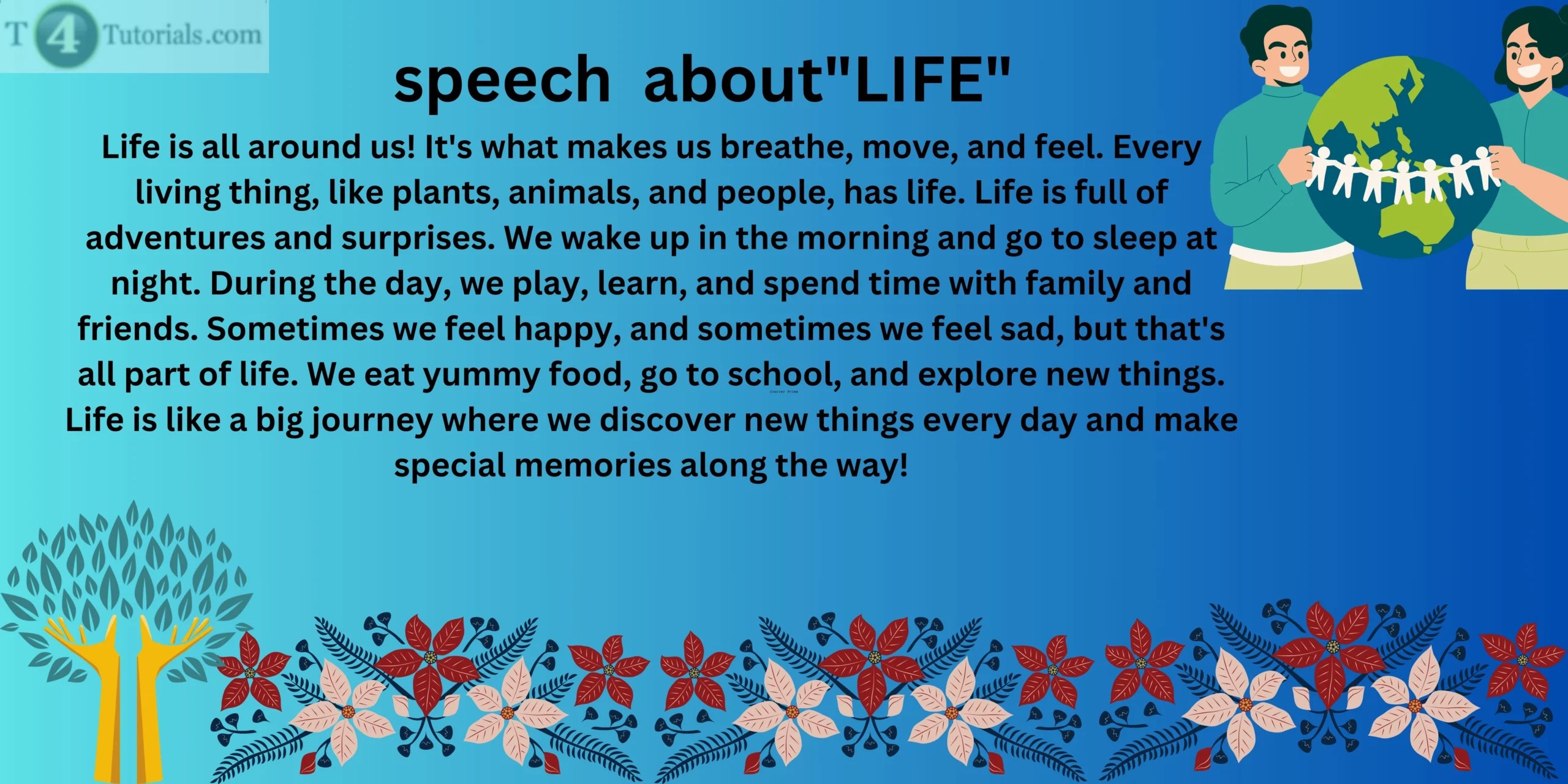 Speech about Life [1,2,3,4,5 Minutes]